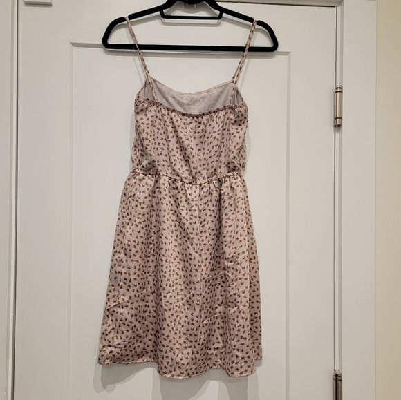 Lush Spaghetti Strap Camisole Sleeveless Cherry Twig Print Sheath Dress Size Med - Picture 8 of 9